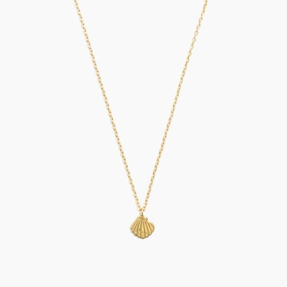 Madewell Vermeil Shell Charm Necklace - Picture 1 of 5